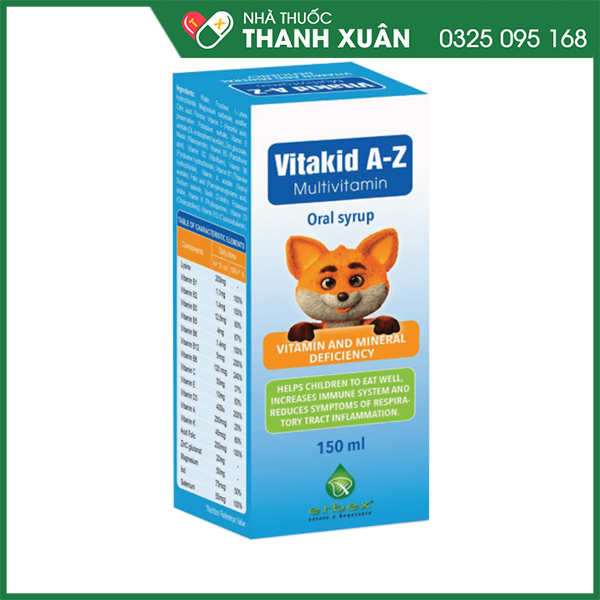 Vitakid A-Z bổ sung vitamin và khoáng chất